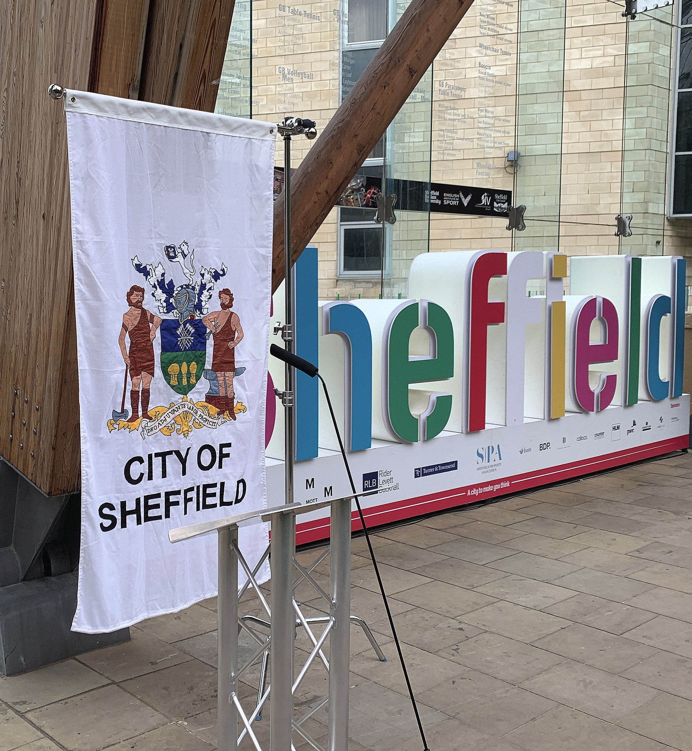 Official Unveiling of Plaque Honouring Lord Kerslake, past chief executive of Sheffield City Council, Winter Gardens Sheffield