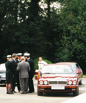 Jaguar cars bringing Royal Visitor