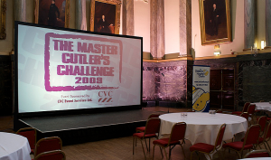 16' Wide Projected Backdrop - Master Cutler's Challenge, Cutlers' Hall, Sheffield